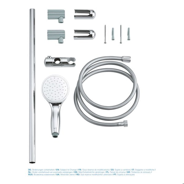 Ensemble dusch New Tempesta 100 - 2 strålar - Grohe