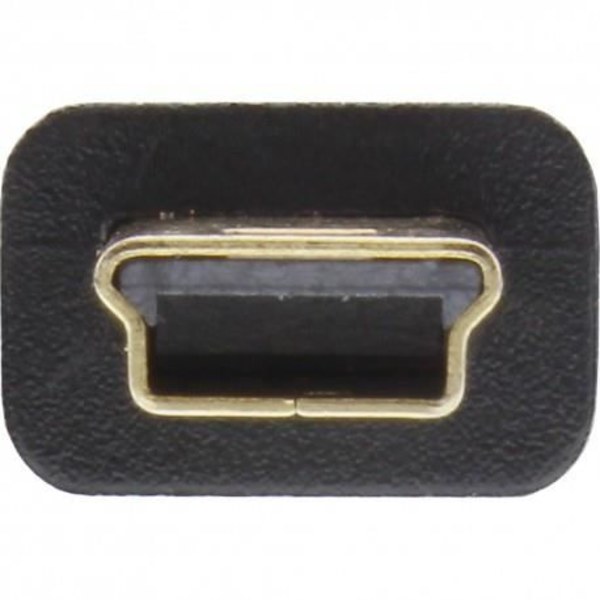USB 2.0-kabel - InLine® - USB A hane till Mini-B hane - Platt - 1m - Svart