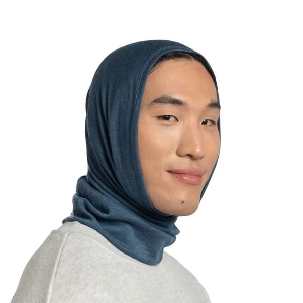 Buff Melange Merino Neck Warmer storm
