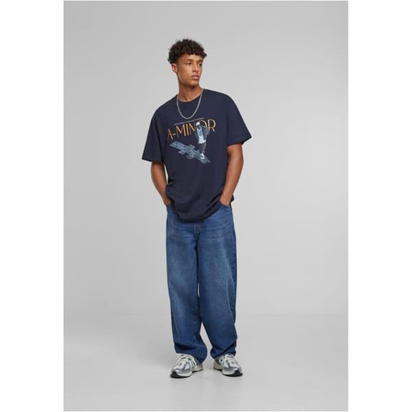 T-shirt oversize Upscale A-Minor - marinblå marinblå M