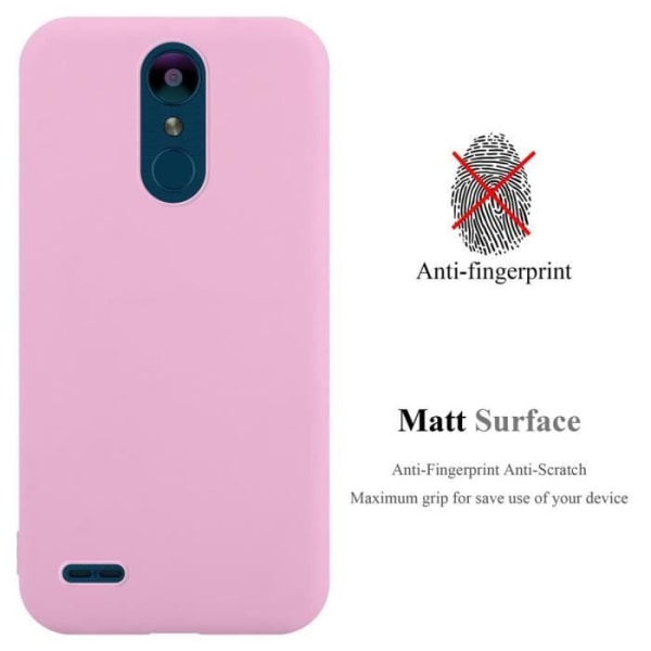 Fodral för LG K8 2018 / K9 2018 i CANDY PINK HOT Cadorabo Cover Skydds Silikon TPU Fodral