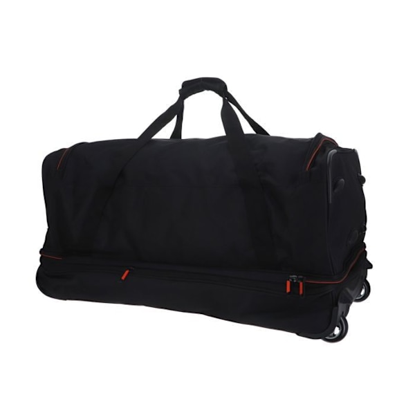 Åkpåse - Travelite - Basics Wheeled Duffle 70 - Svart - 100% polyester - Stort format svart, orange