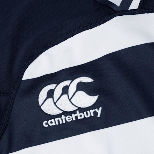 Canterbury Vapodri Evader randig tröja för dam - marinblå/vit - M Marinblå/vit M