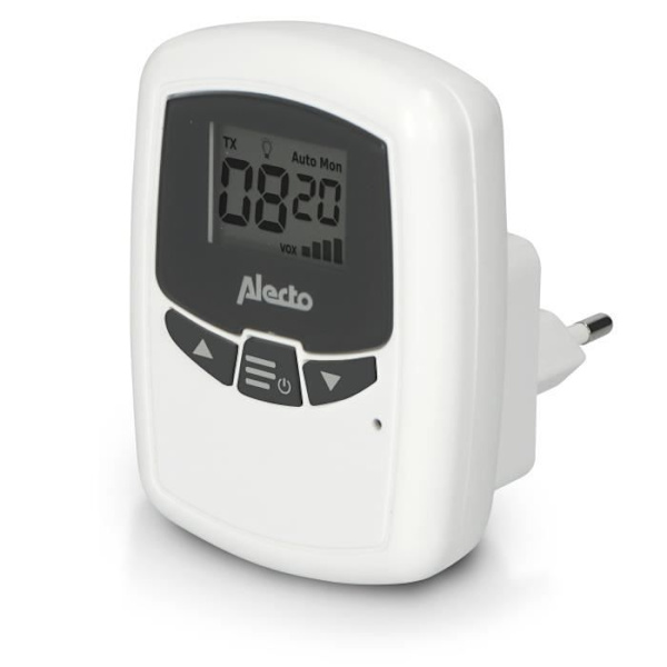 Babyvakt - Alecto - DBX-80 - Lång räckvidd 3000m - Vit/Antracit Vit-antracit