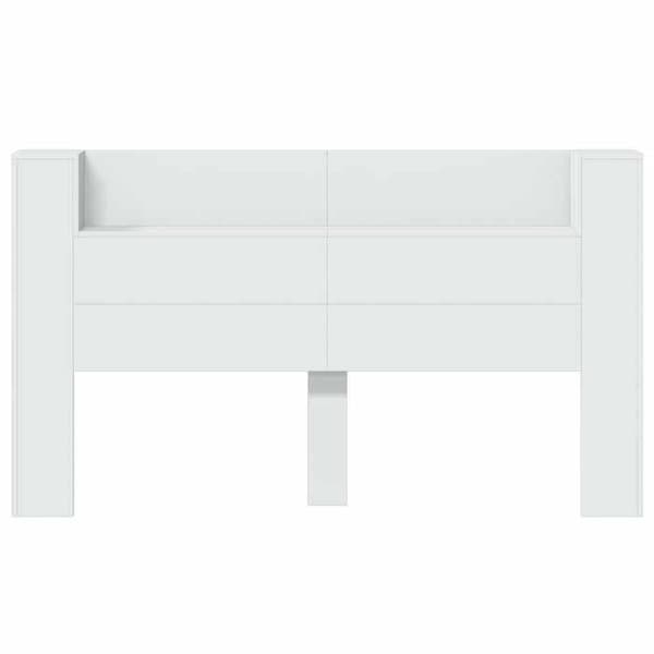 Sovrumsskåp Vidaxl Sänggavel med LED Vit 180 x 16,5 x 103,5 cm