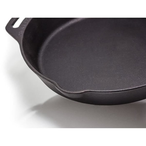 Stekpanna - Petromax - Ø30cm - Gjutjärn - Svart - Kompatibel med alla spisar Svart
