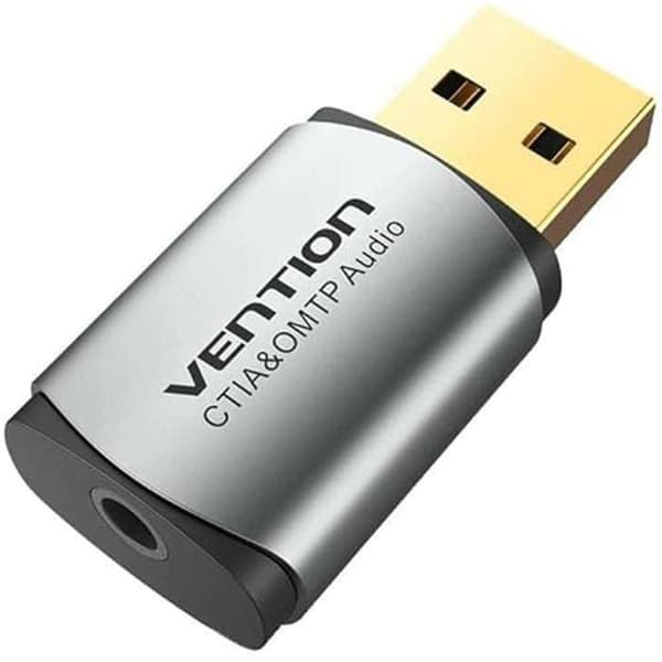 Extern USB ljudkort - VENTION - Stereo - 48 KHz - 100 dB - Vit