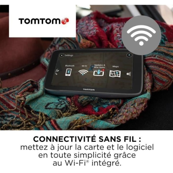 TOMTOM GO Classic 5" GPS-navigator - Europakarta 49 länder - Wi-Fi-uppdateringar - Farozonsvarningar