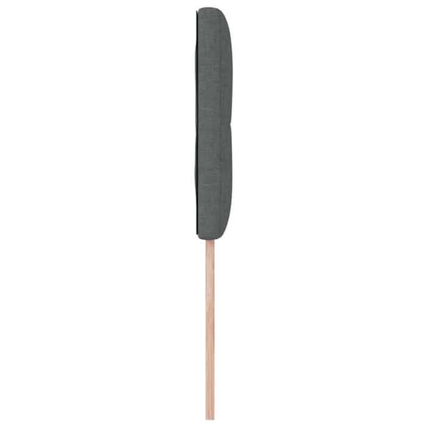 vidaXL Justerbar sänggavel Mörkgrå 90 cm tyg 42007125