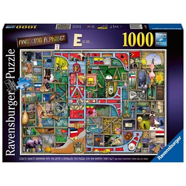 1000 bitars pussel - Ravensburger - Awesome Alphabet E - För vuxna - 70 x 50 cm