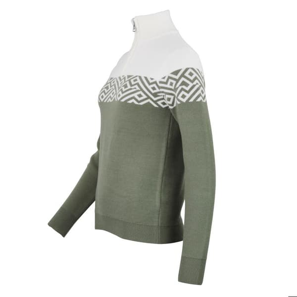Pull col roulé 1/2 zip dam Peak Mountain Akar kaki M