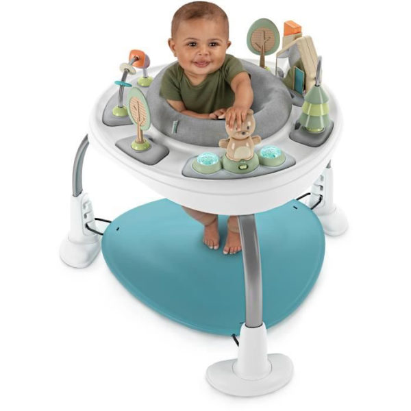 INGENUITY Spring & Sprout babyaktivitetscenter - 2 i 1 - lysande och musikaliskt - 63 x 76 x 76 cm - flerfärgat - från 6 månader mångfärgad