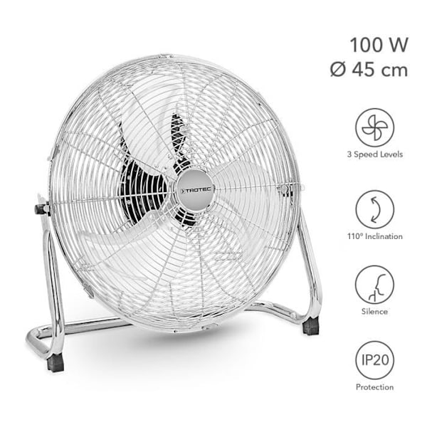 Golvvifte TVM 18 - TROTEC - 100 W - 3 hastigheter - vinklingsbar 100°