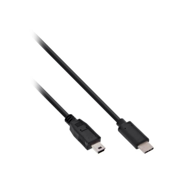 InLine USB-kabel 5-stifts mini-USB (M) till USB-C (M) USB 2.0 3 A 1 m svart