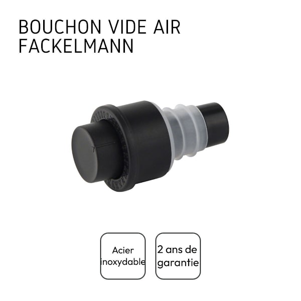 Flaskpropp med vakuumpump Fackelmann Bar Concept Svart