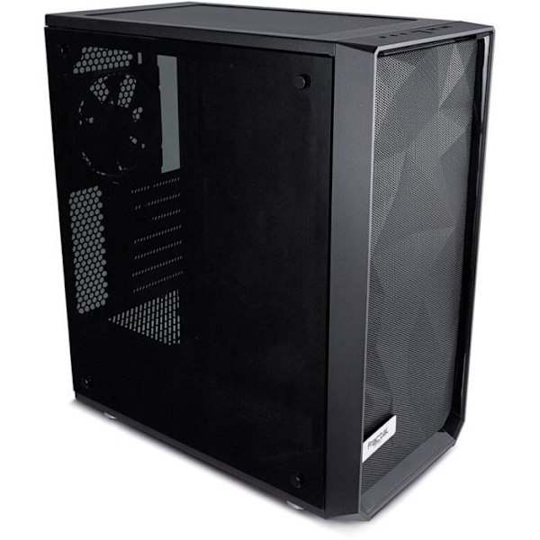 FRACTAL DESIGN PC CASE Meshify C - Svart - Härdat glas - ATX-format (FD-CA-MESH-C-BKO-TG)