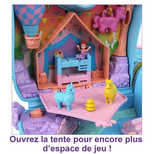 Polly Pocket-Pyjamas Party-Large Lama Surprises Box, från 4 år gammal HHX74 Flerfärgad