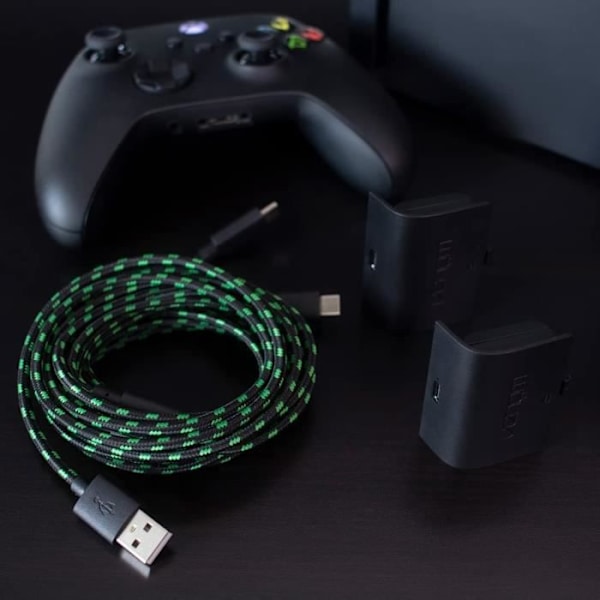 Paket med två uppladdningsbara batterier för Xbox Series-kontroller - VENOM - VS2882 - Svart Svart