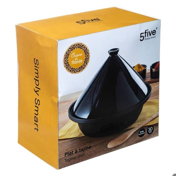 Tajinefat i stengods 30cm - 5five Svart