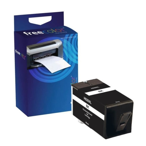 Freecolor HP75AE-INK-FRC, CD975AE, Svart, OfficeJet 7000, OfficeJet 7000 specialutgåva OfficeJet 7500 A, OfficeJet 7500 A Wireless.