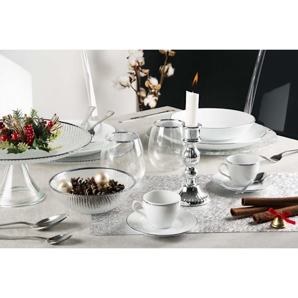 Komplett service - Excelsa middagsservering - 64852 - PLATINUM 18-delad middagsservering