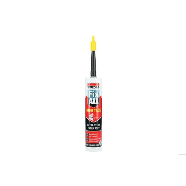 Mastic lim - SOUDAL - Fix All High Tack - 290 ml - Hög vidhäftning - UV-beständighet svart