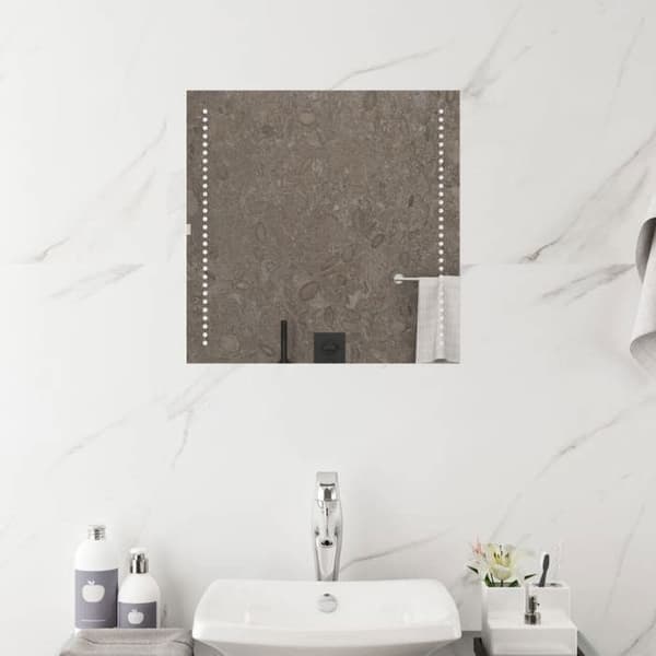 vidaXL LED Badrumsspegel 50x50 cm