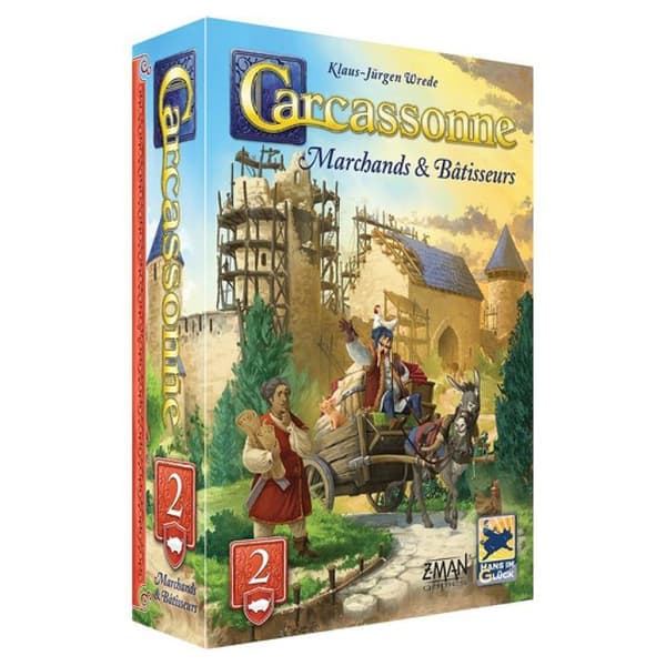 Strategispel Asmodee Carcassonne Utvidgning 2 Handelsmän och Byggare