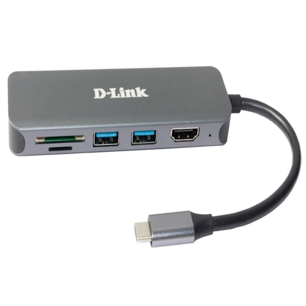 USB-hubb - D-Link - DUB-2327 - 4K Ultra HD - USB-C - HDMI - Plug and Play
