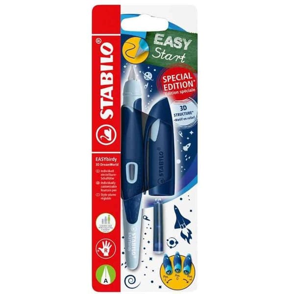 Fjäderpenna EASYbirdy 3D DreamWorld R, blå, A