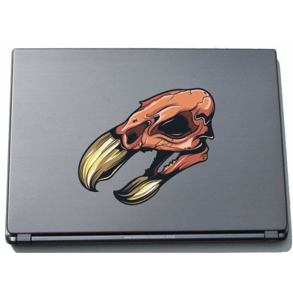 Pinkelephant - lap-Skull054-150 - Skull 054 Disgusting Skull Laptop Dekal 150 x 175 mm