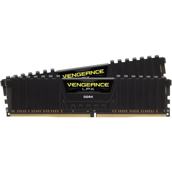 RAM-minne - CORSAIR - Vengeance LPX DDR4 - 16GB 2x8GB DIMM - 2400 MHz - 1,2V - Svart (CMK16GX4M2A2400C)