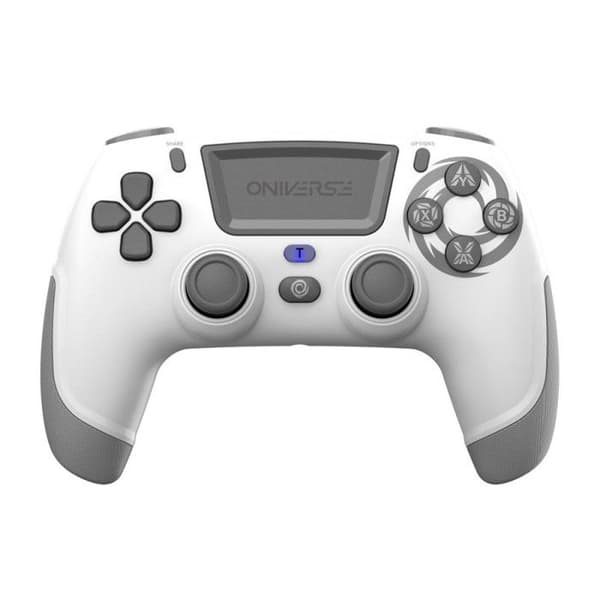 Oniverse Revolt trådlös handkontroll för PS4 PC och Mobile Bluetooth White Moon Vit