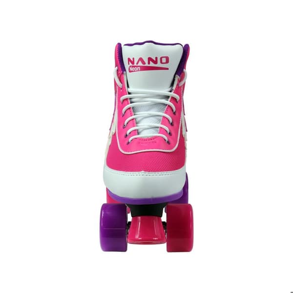 Rollers dam Nano Quad - neon vit/rosa/lila Neonvit/rosa/lila 37