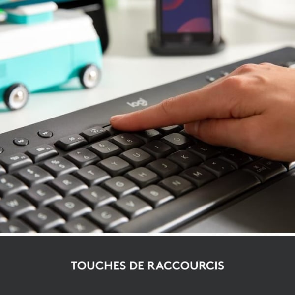 Logitech - Trådlöst tangentbord - Full Ergonomic med handledsstöd - Signature K650 - Grafit