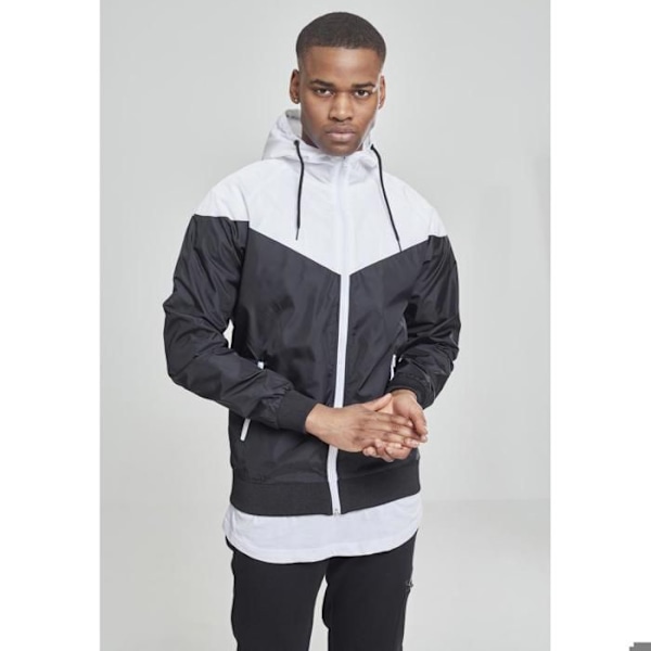 Vindjacka - URBAN CLASSICS - Pil - Svart/Vit - Multisport - Vuxen svart vit M