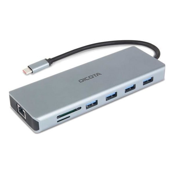 Dockningsstation - DICOTA - DICOTA - Dockningsstation - USB-C - HDMI, DP - 1GbE