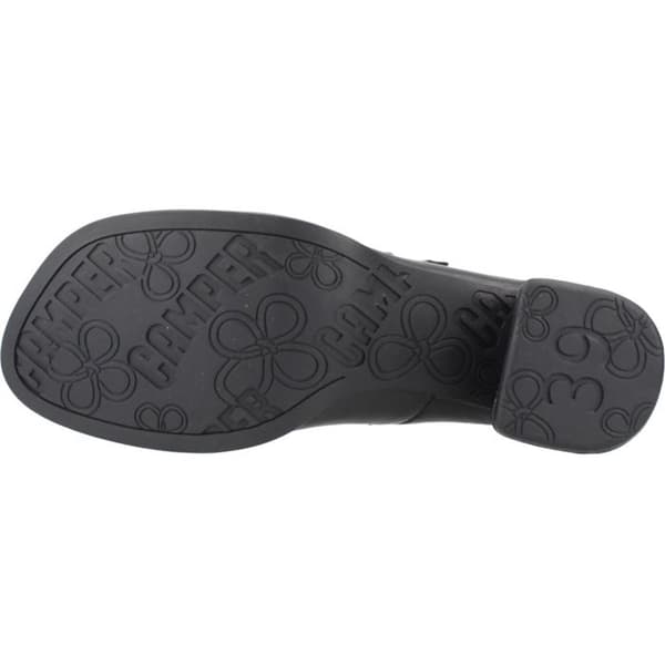 Camper Kora Dam - Svart läder sko, klack 6 cm Svart 37