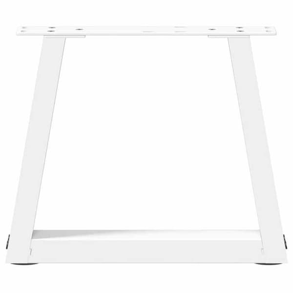 vidaXL V-formade soffbordsben, 2 stycken, vit, 30 x (30-31,3) cm, stål 4012521