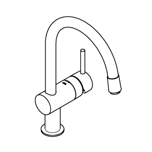 GROHE Minta, Krom, 4,6 cm