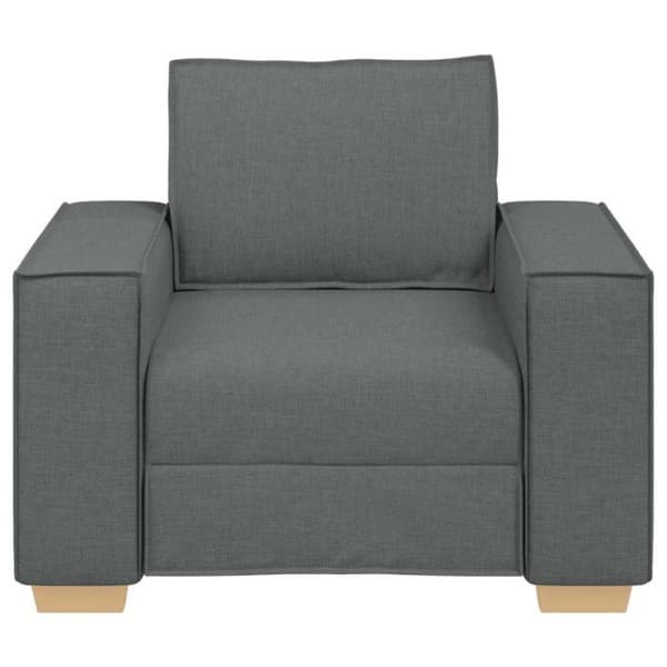 Mörkgrå Fåtölj Soffa 60 cm Tyg