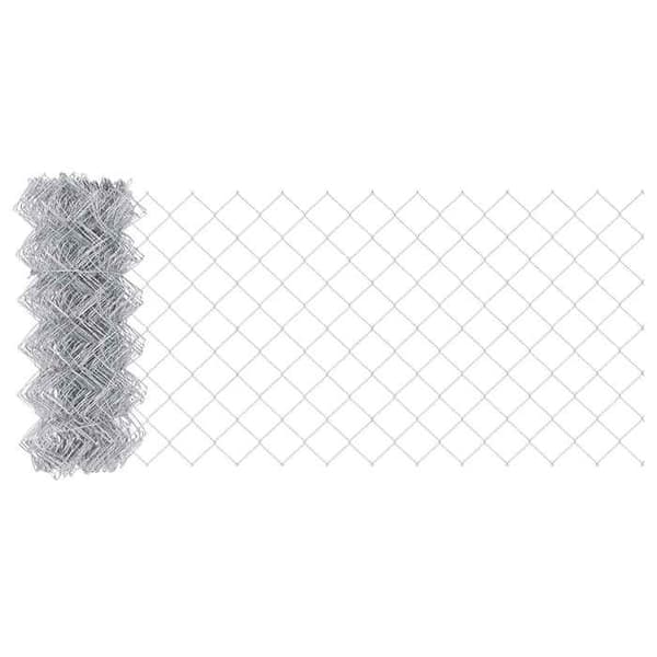 vidaXL Metallnätstängsel Silver 42004838