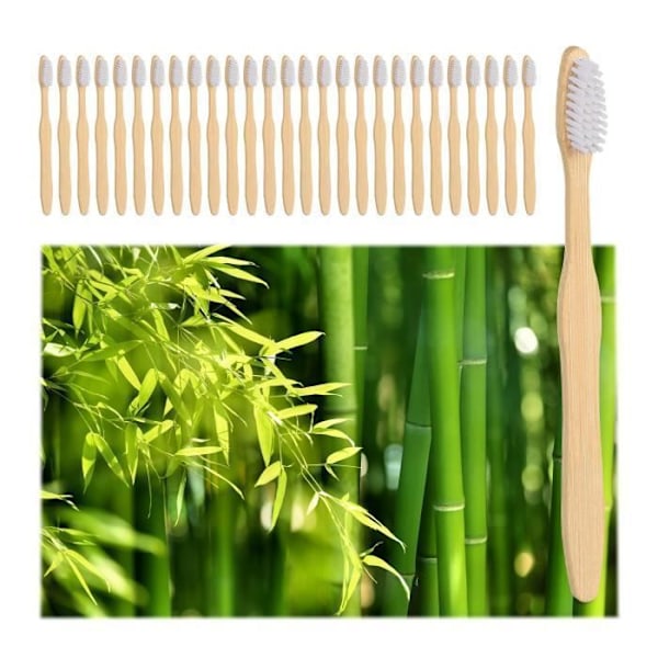 Set med 24 bambu tandborstar - 10035425-49