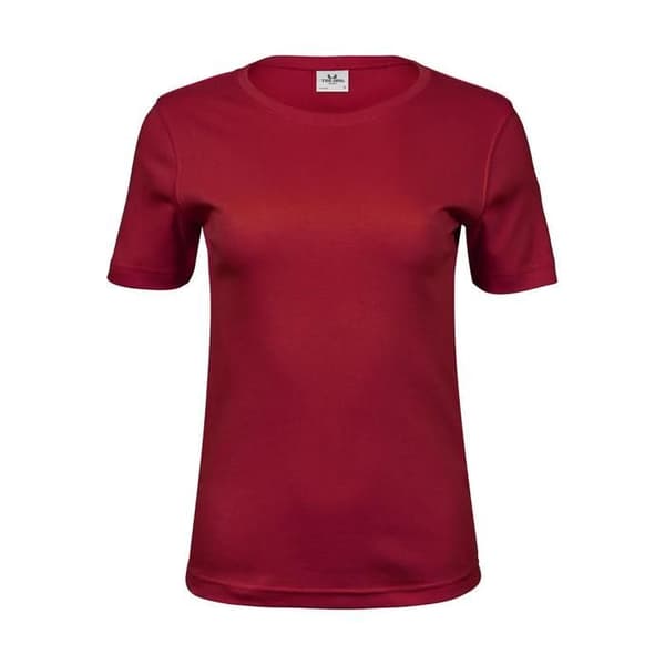 T-shirt dam Tee Jays Interlock röd M