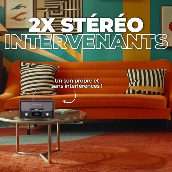 CD-spelare - Denver - MDA525DW - Bluetooth - 20 förinställda stationer - DAB, FM Trä