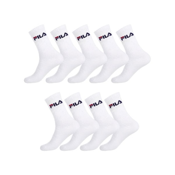 Fila Strumpor Herr, Höga Strumpor Herr (9-pack) - Vit Vit 43/46