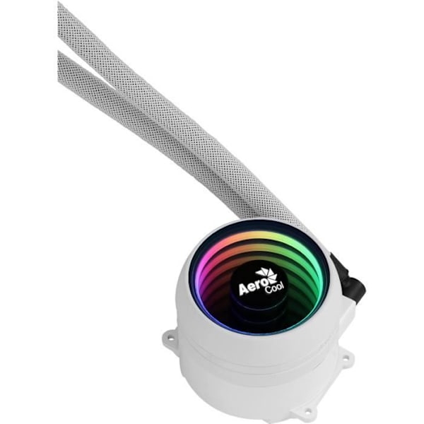 AEROCOOL Mirage L360 ARGB Vit - 360 mm CPU vattenkylningssats - LGA1700-sats ingår