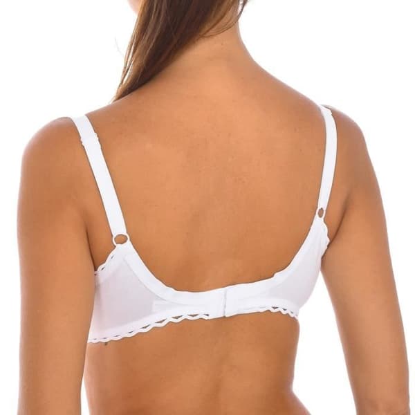 BH - Playtex - P0BVV - Vadderad - Utan bygel - 100% bomull - Vit Vit 105B