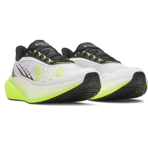 Under Armour Velociti Distance löparskor vit/hög synlighet gul/hög synlighet 44