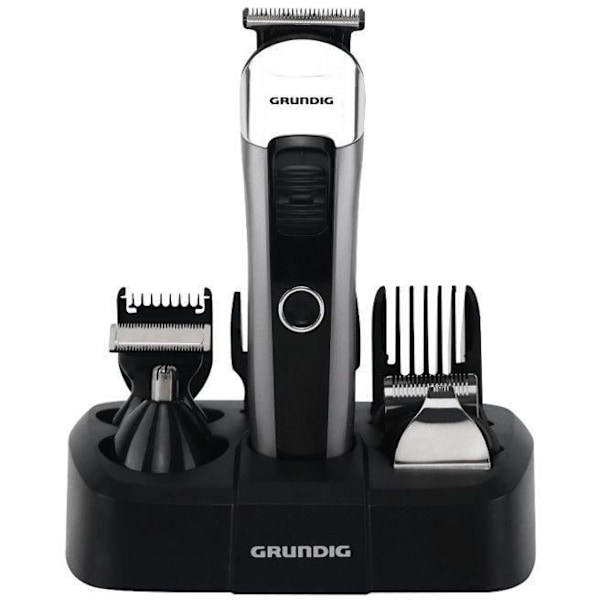 Multifunktionell trimmer - GRUNDIG - MGK6841 - 5 klipphuvuden i rostfritt stål - Autonomi 50 min - LED